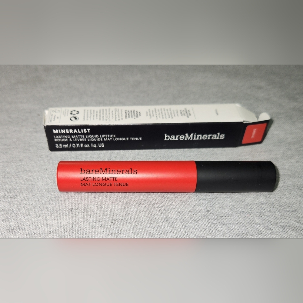 Bare Minerals Mineralist Lasting Matte Liquid Lipstick~Daring Red 3.5ml NIB